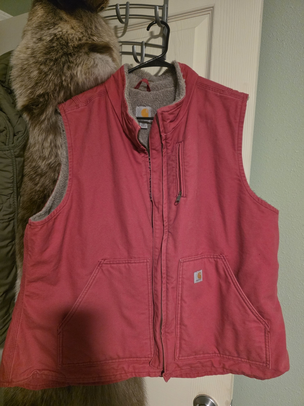 Carhartt Women’s Pink Sherpa-Lined Vest